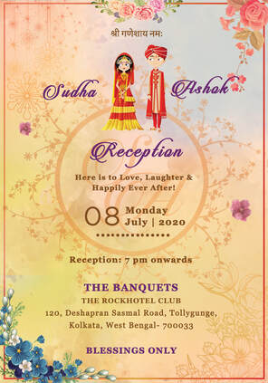 Elegant Hindu E- Wedding Card